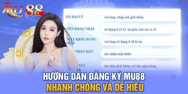 Hướng dẫn đăng ký MU88 nhanh chóng và dễ hiểu